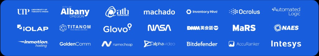 Organizations that trust Bitwarden including NASA, Bitdefender, Namecheap, Glovo, MaRS, and others